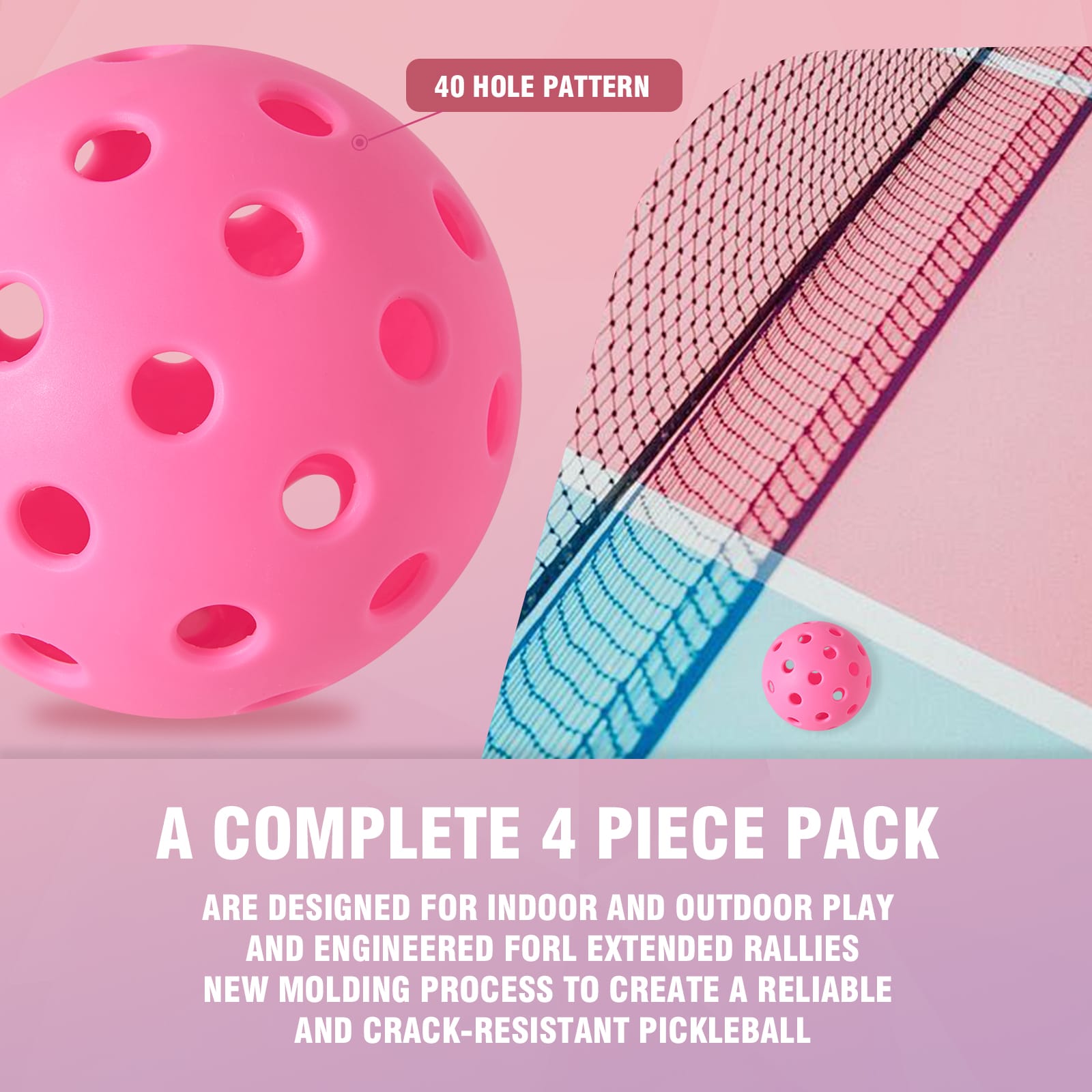 Pickleball Paddles Set of 2, Pickle Ball Equipment with 4 Balls and Bag .T700 Carbon Fiber Paddles with Graphite Grip Set for Beginners & pro.